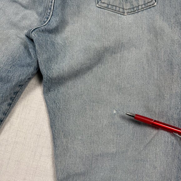 Vintage GUESS High Rise Tapered Leg Jeans Light Blue Wash Cotton Size 30 - Picture 9 of 15